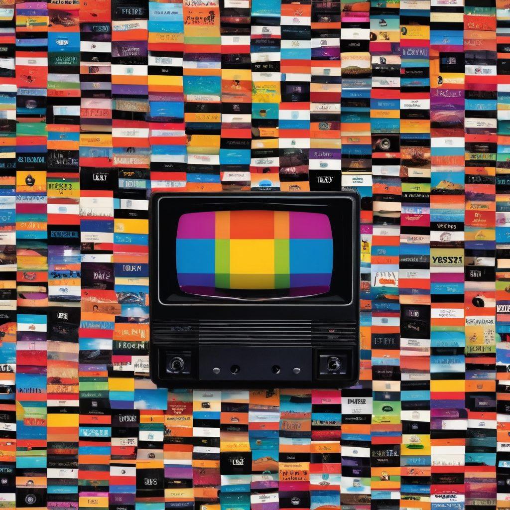 A dynamic collage depicting the transition from traditional adult content on screens to modern streaming platforms. Showcase diverse LGBTQ characters celebrating in vibrant, colorful settings with elements representing both vintage VHS tapes and contemporary digital interfaces. Include icons of popular streaming services, a rainbow flag, and flowing streams of digital data. super-realistic. vibrant colors. digital art.